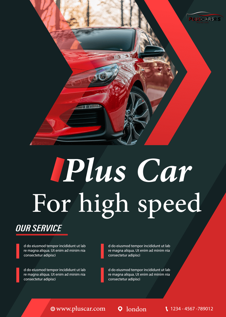 flyer for car company