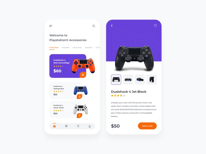Gaming Gear Shop UI Design