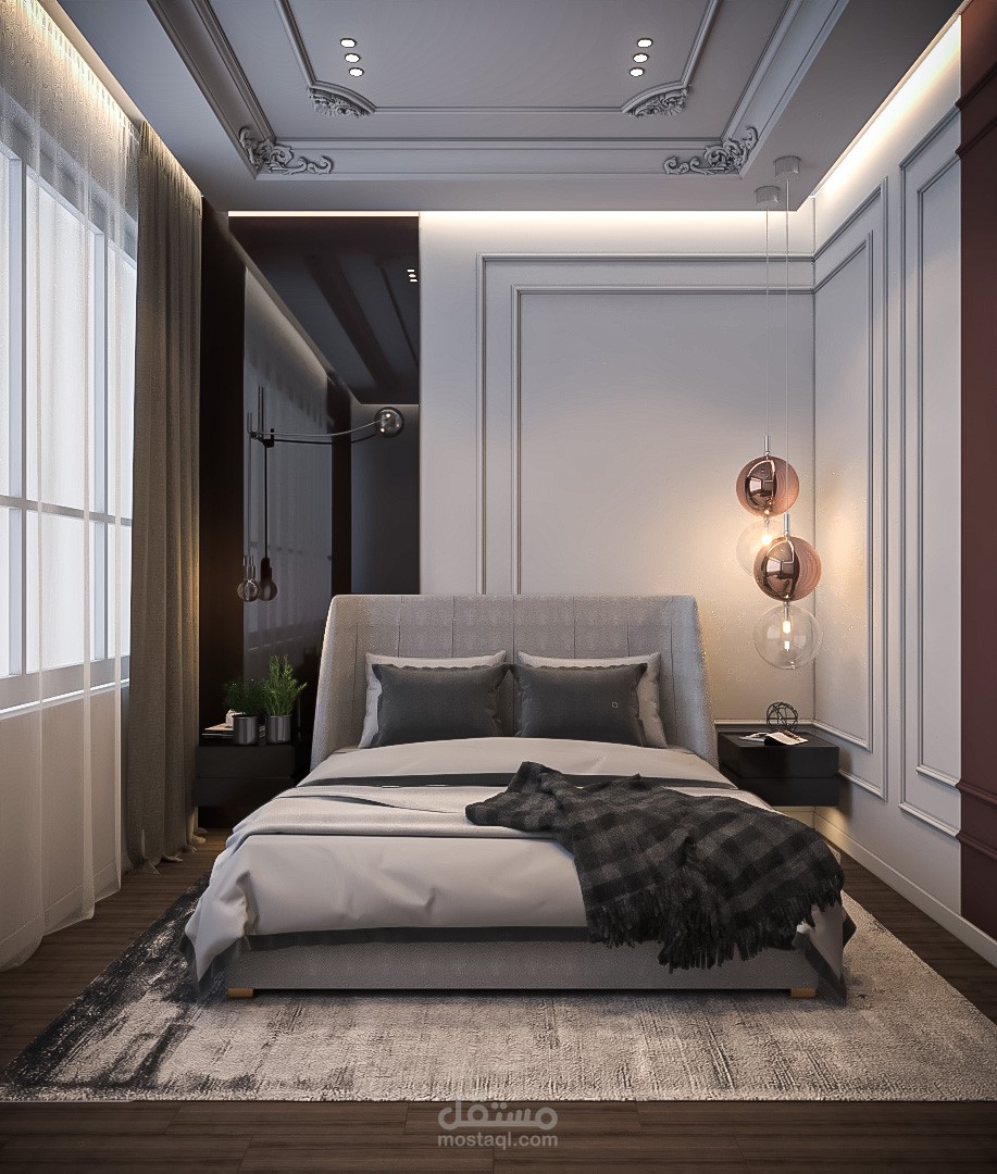 Modern Bedroom design practising) مستقل