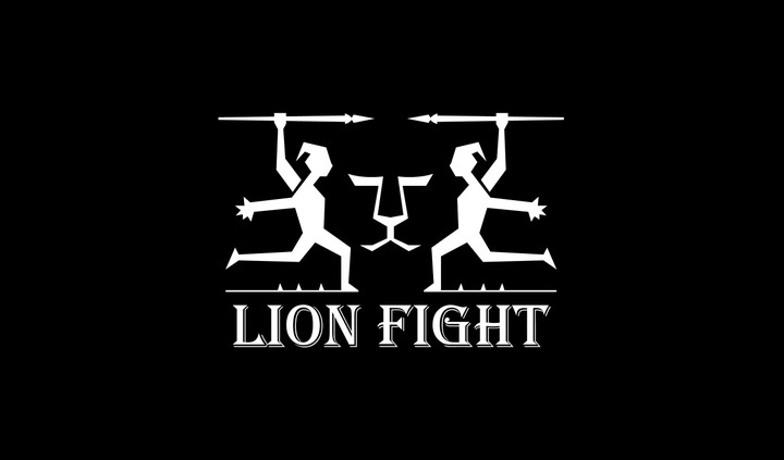 شعار لشركة lion fight