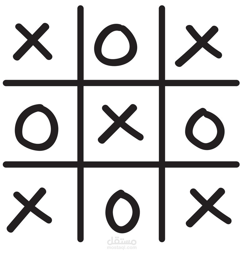 لعبة  Tic Tac Toe)  XO)