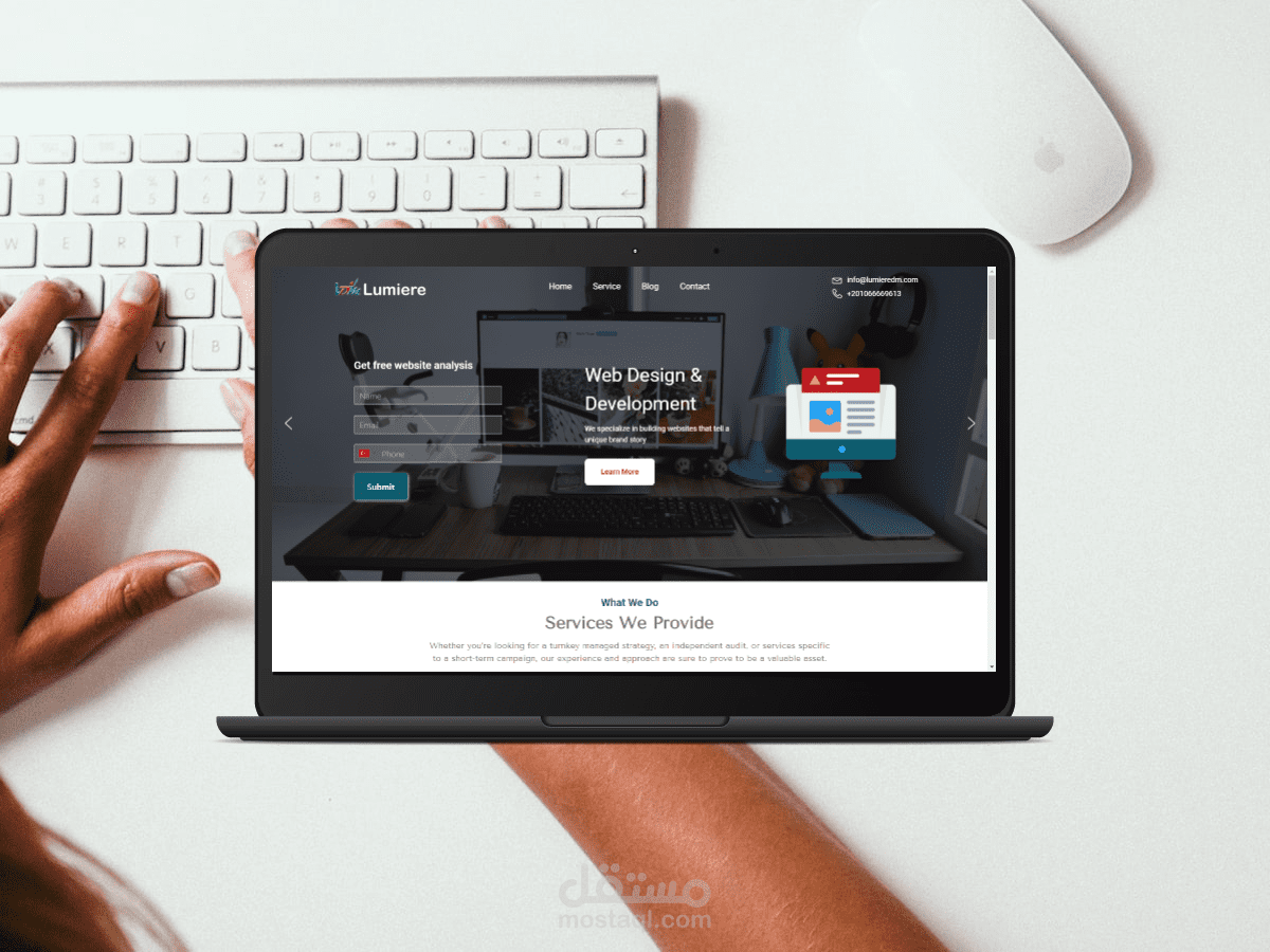 lumieredm موقع مدونة وعرض خدمات
