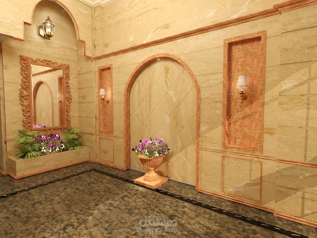 مدخل لعمارة سكنية بالقاهرة-Residential building entrance design