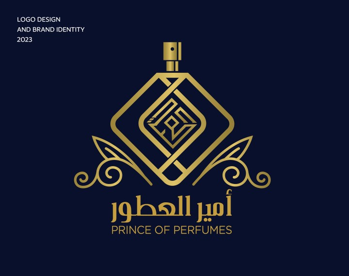 LOGO DESIGN  AND BRAND IDENTITY 2023 (Prince of perfumes)