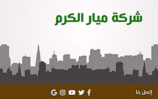 تصميم موقع ويب لشركة ميار الكرم mayargroup