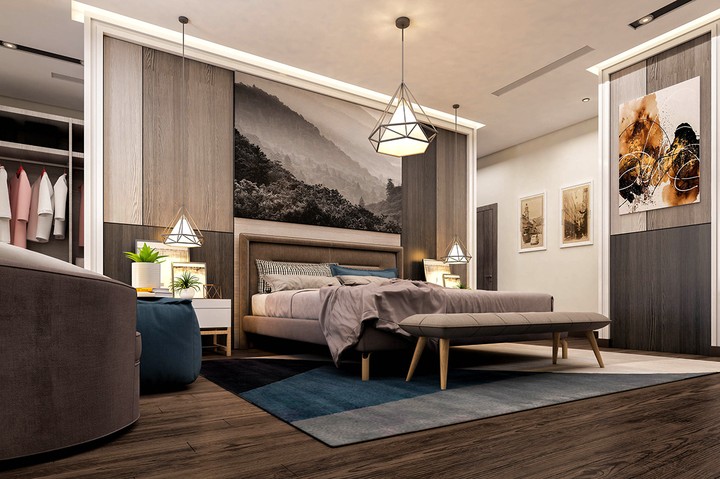 master bedroom (modern)