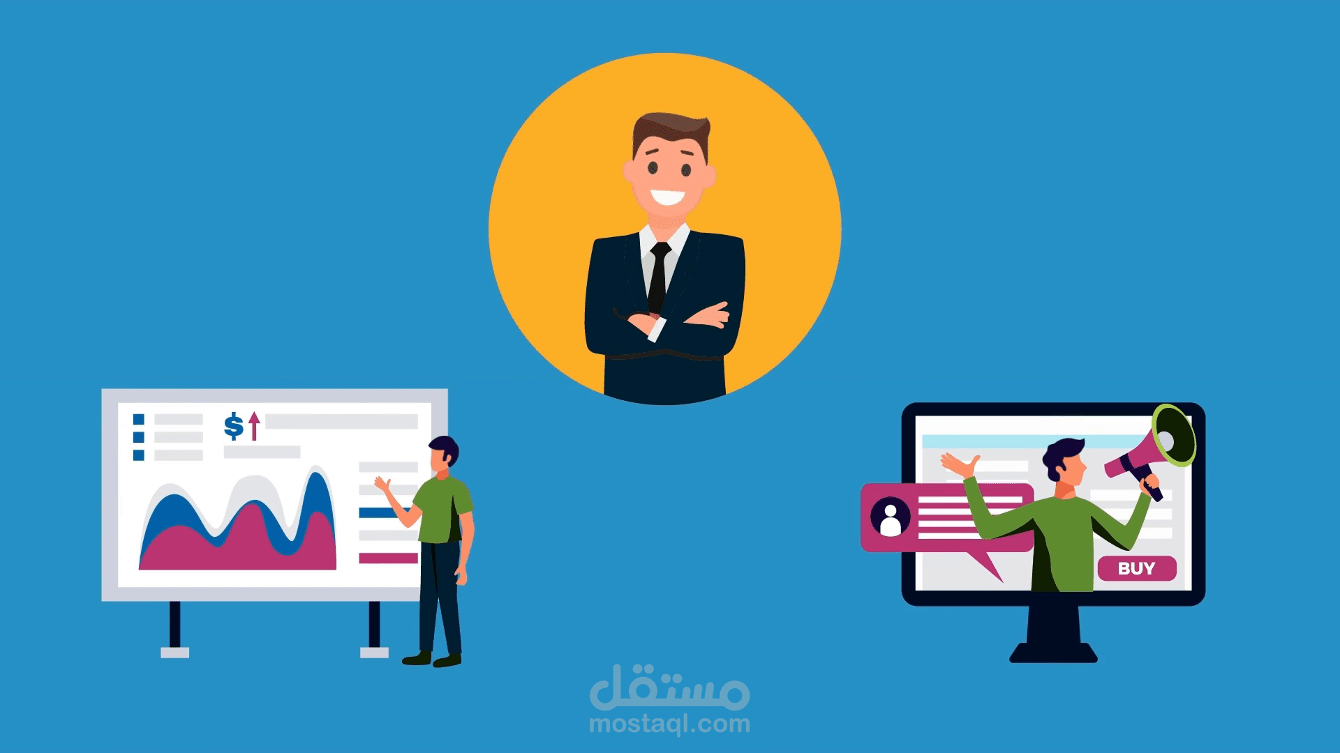 تصميم فيديو موشن جرافيك لشركة الوليد هوست