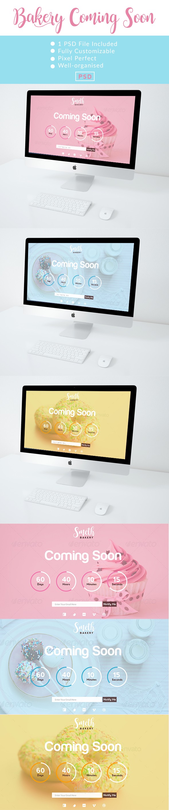 تصميم صفحة coming soon