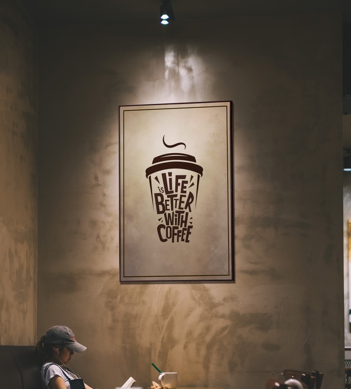 Life Is Better With Coffee | Typographic Artwork