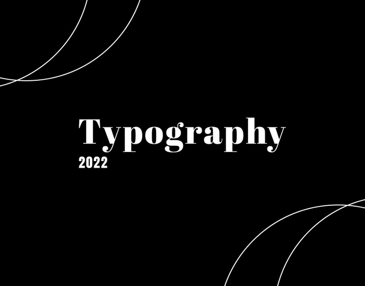 Typography logos 2022
