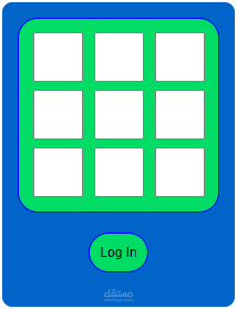 واجهة log in مبتكرة