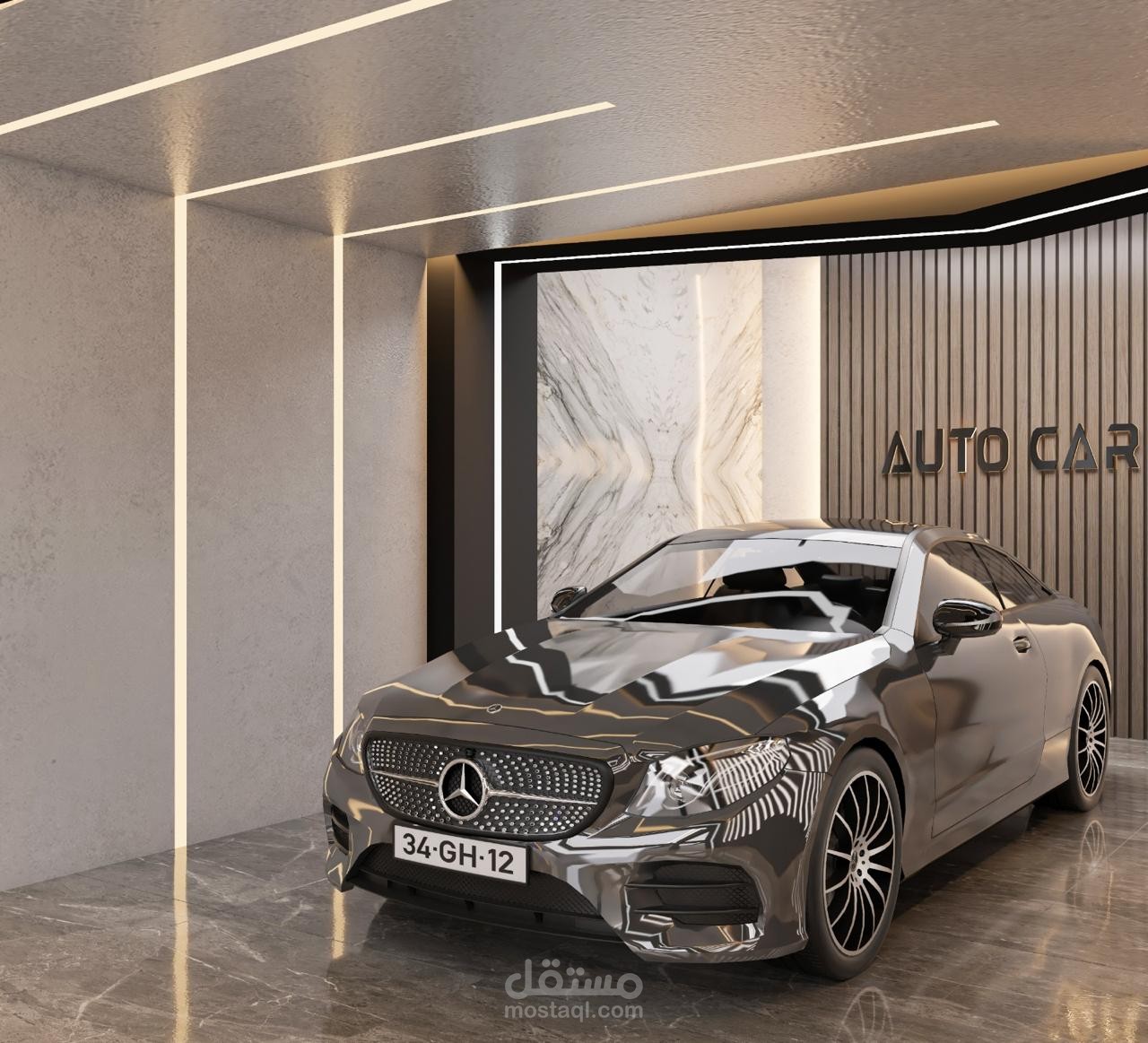 Auto Car Showroom – Modern Interior Design