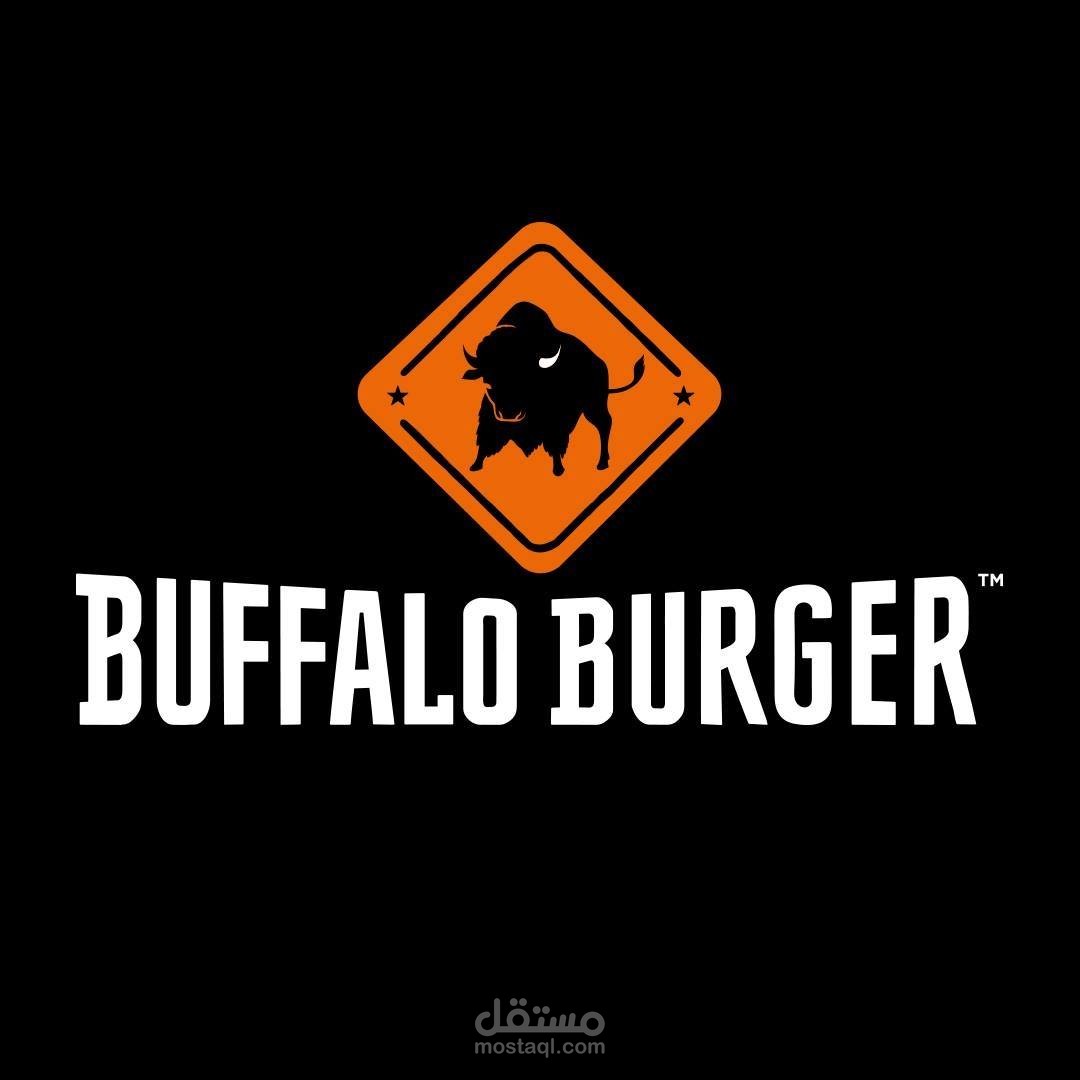 تصميم سوشيال ميديا لمطعم Buffalo Burger