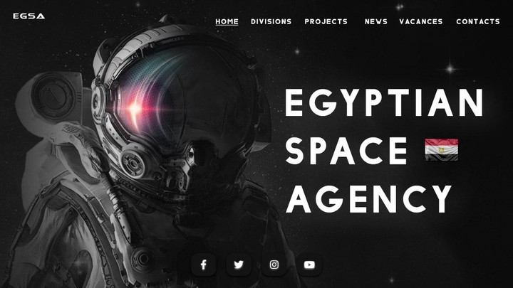 Egyptian space agency website
