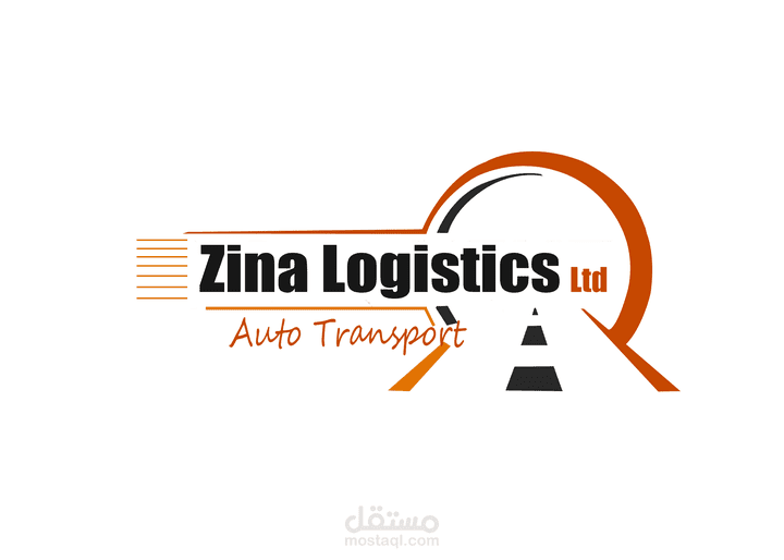 تصميم شعار مبتكر لشركة Zina Logistics - حلول لوجستية ذكية ومتكاملة