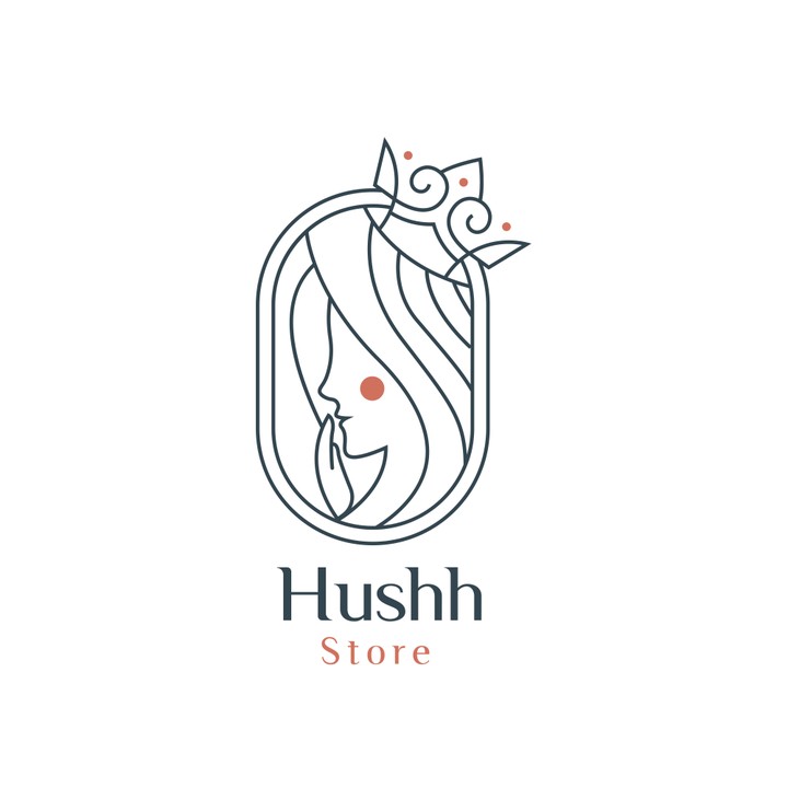 تصميم شعار Hushh store