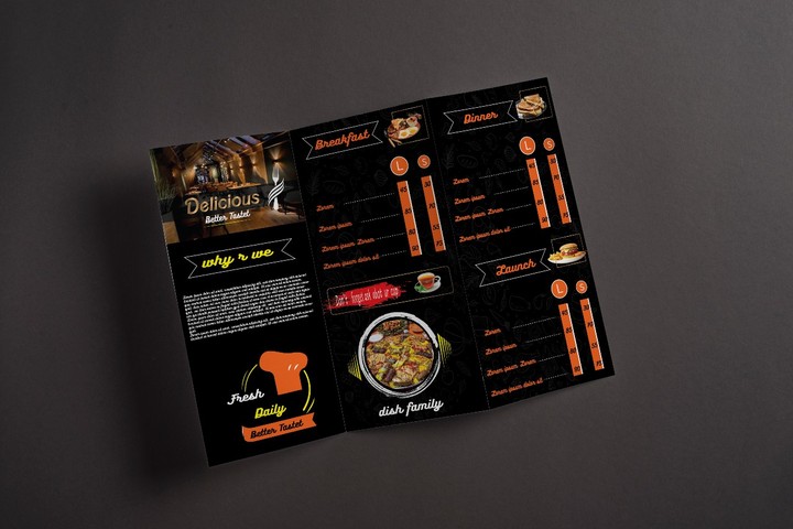 menu resteraunt