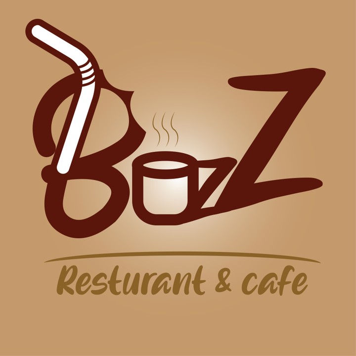 تصميم لوجو buzz restaurant and cafe