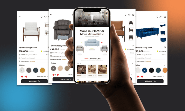 تجربة مستخدم استثنائية وتصميم واجهة متكاملة لموقع أثاث يرفع من تفاعل العملاء وزيادة المبيعات
