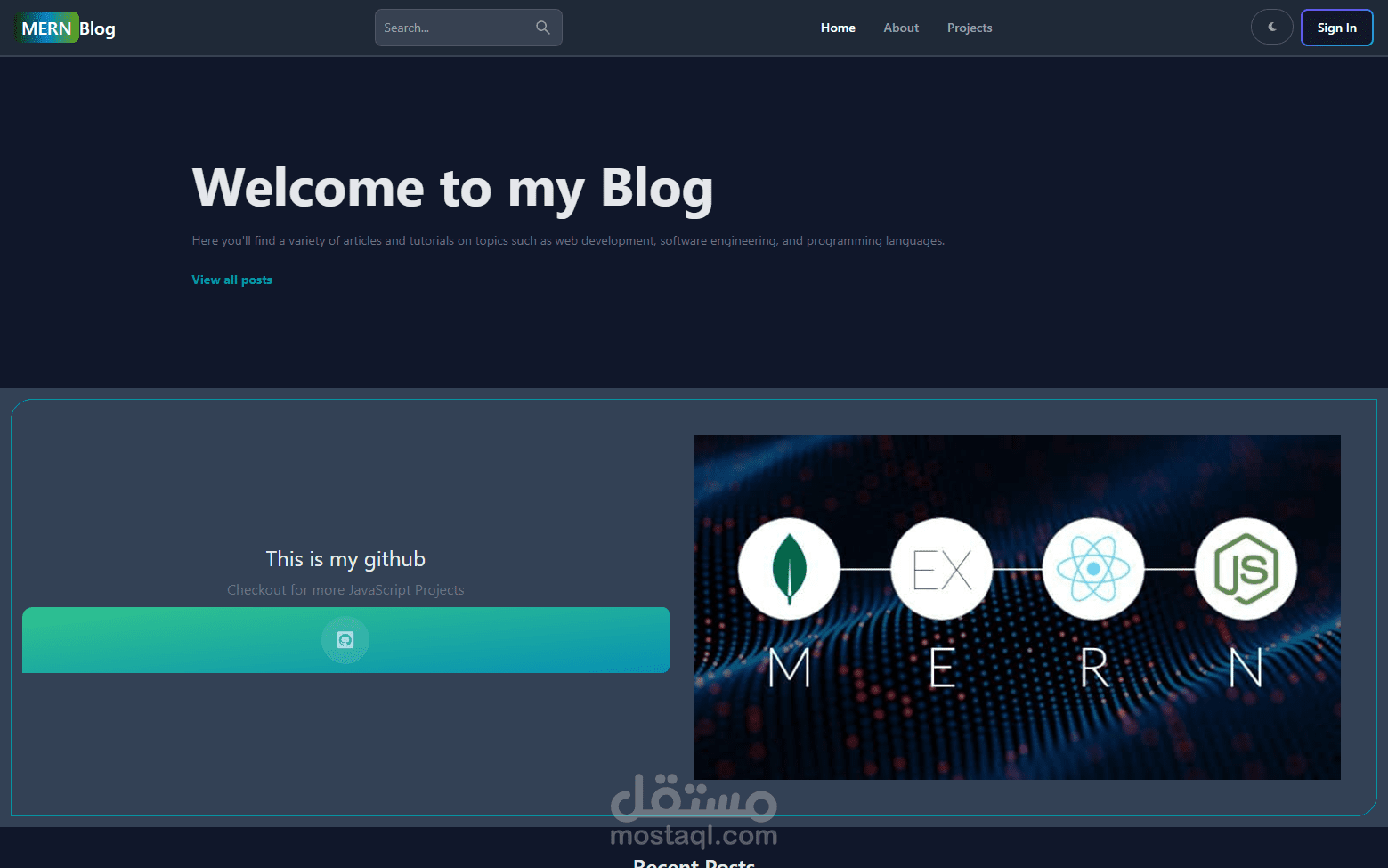 تطوير منصة تدوين احترافية باستخدام MERN Stack