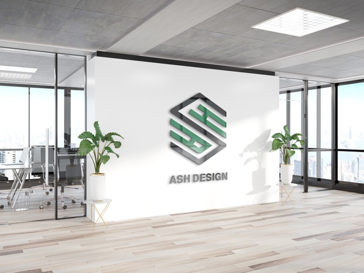 تصميم شعار لشركة أزياء ASH DESIGN