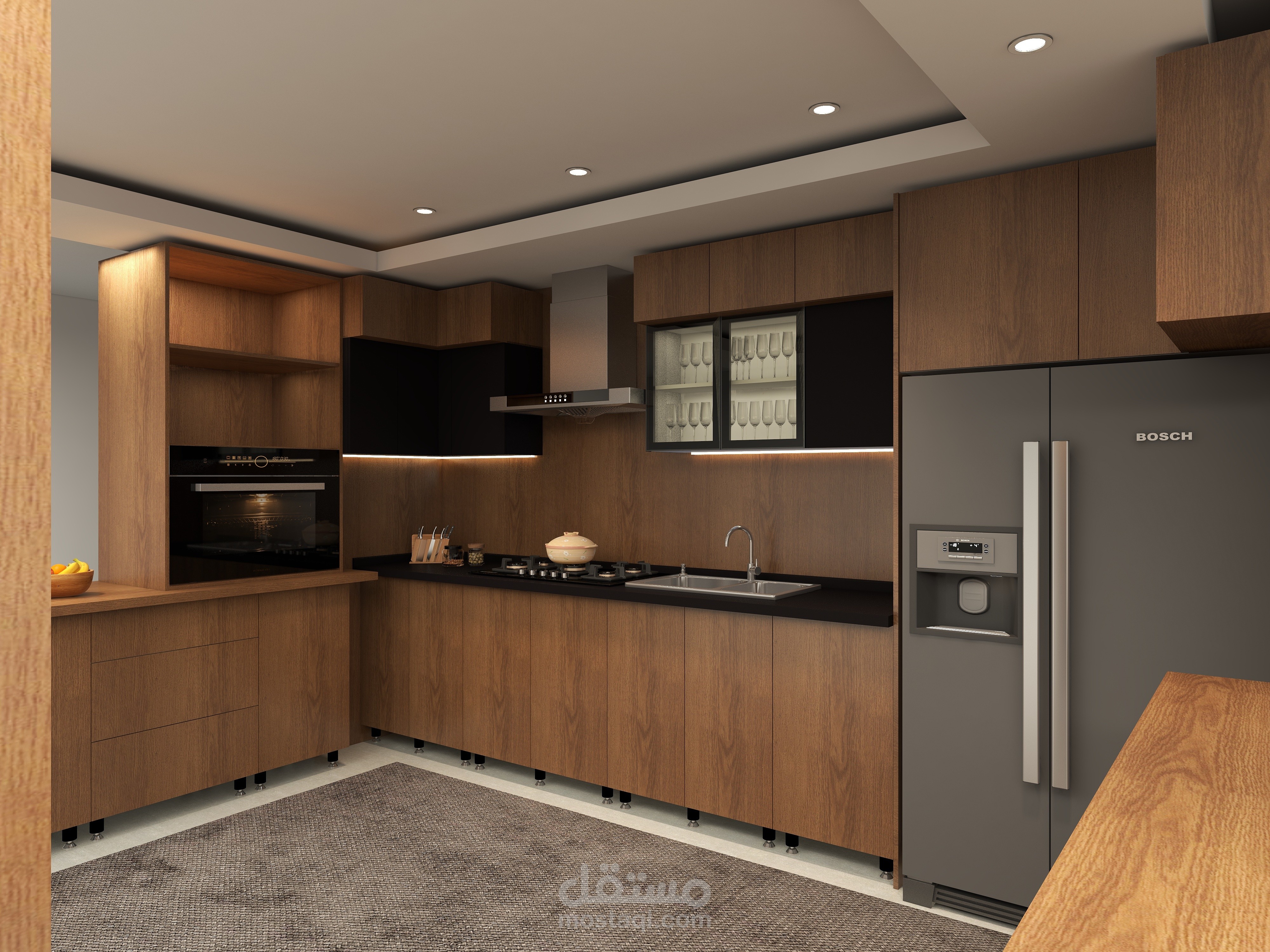 تصميم مطابخ مودرن 2D و 3D باحترافية