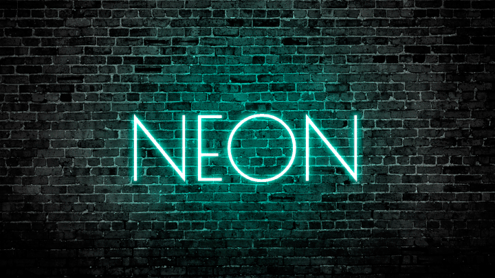 neon logo design