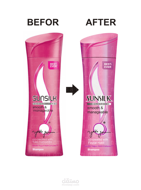 إعادة تصميم قارورة sunsilk