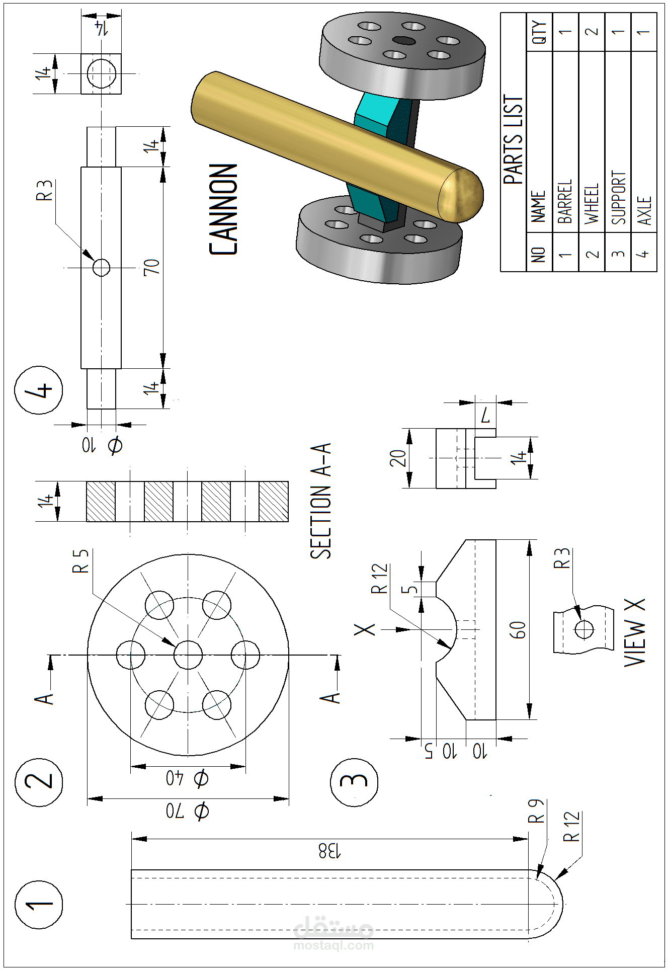 (SolidWorks Assignment 04 (CANNON