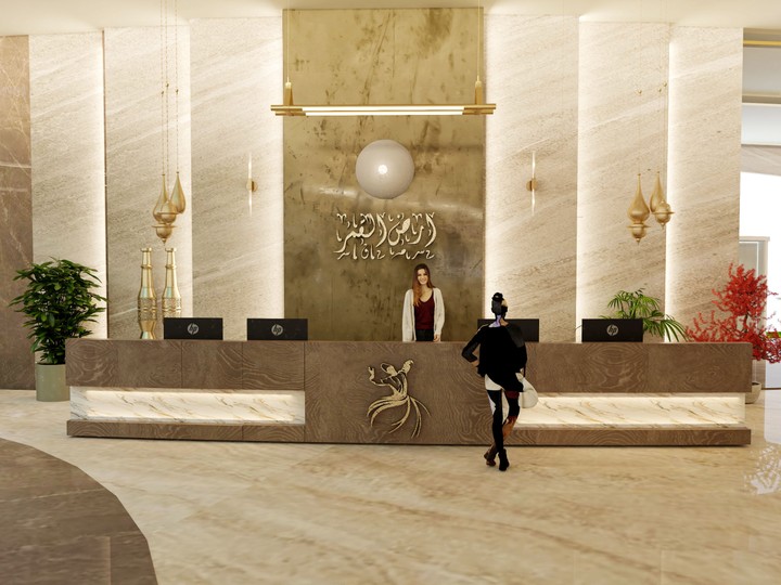 Modern islamic Hotel reception Design