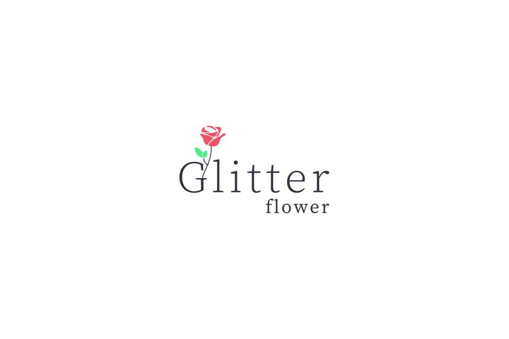 شعار Glitter Flower