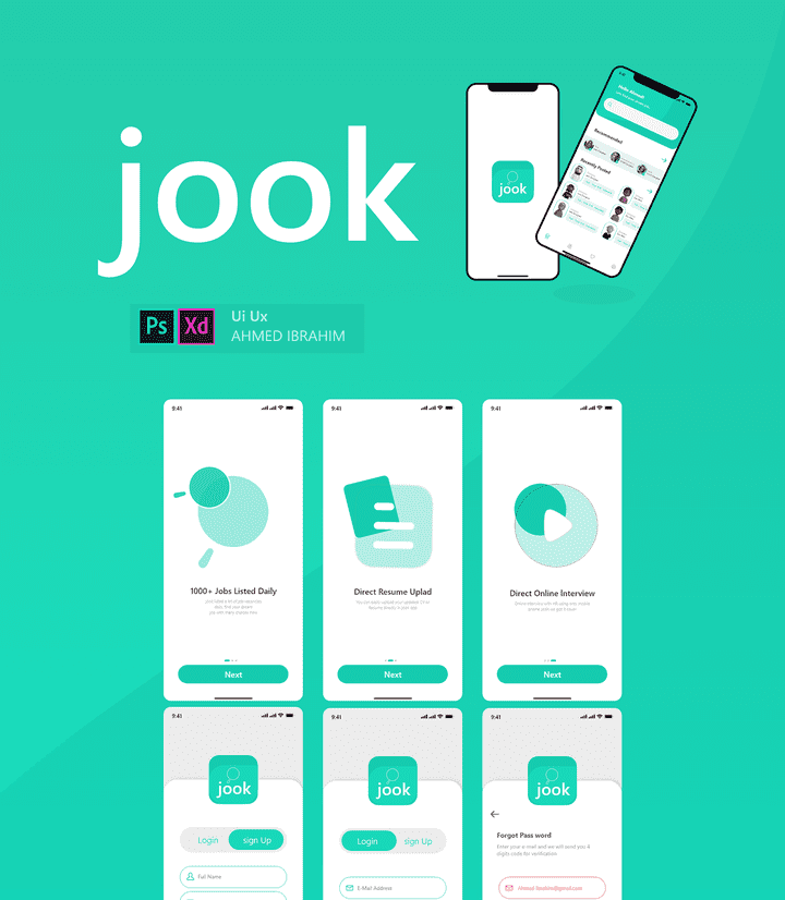 Design Jook job app