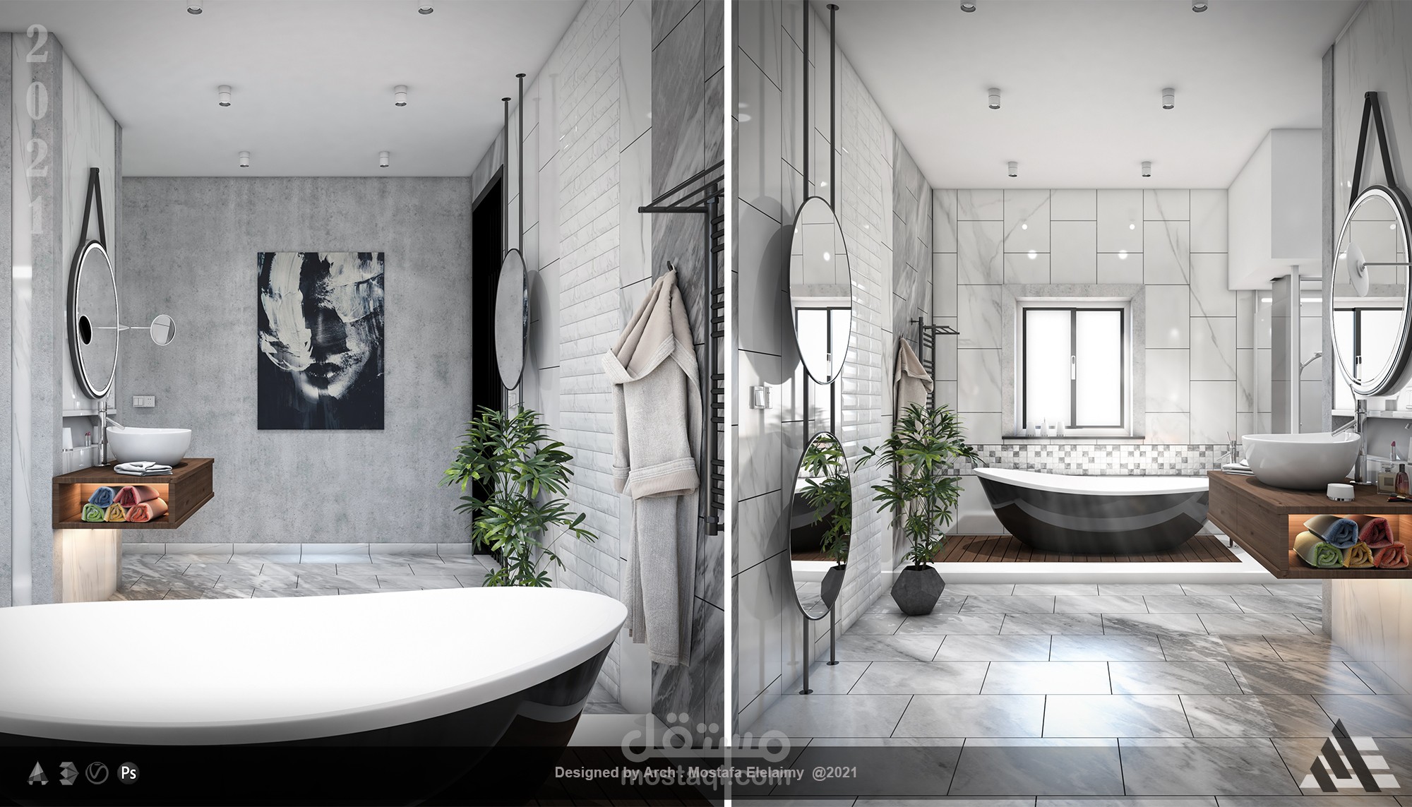 "interior "bathroom- تصميم داخلي للحمامات