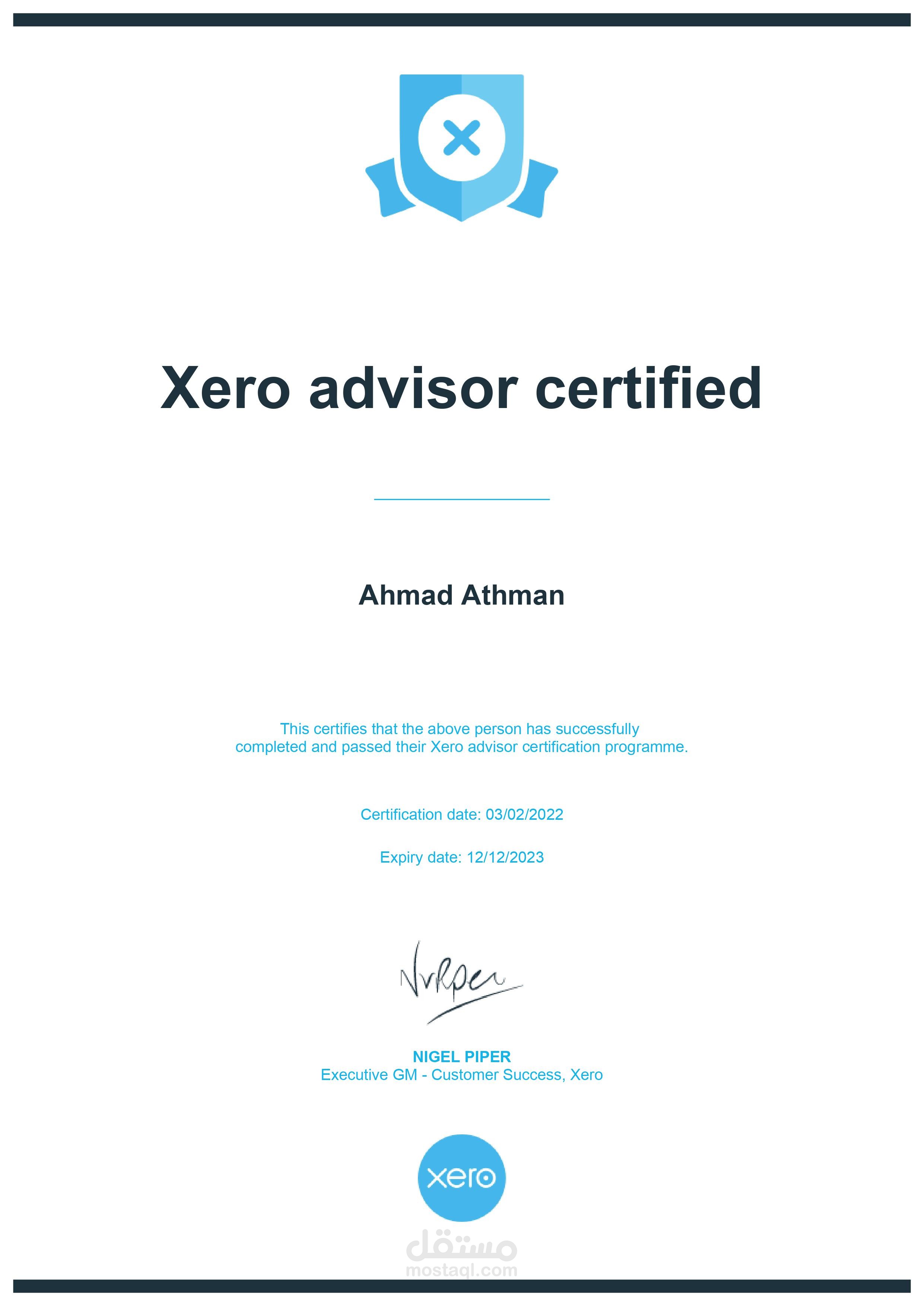 ْXero Advisor