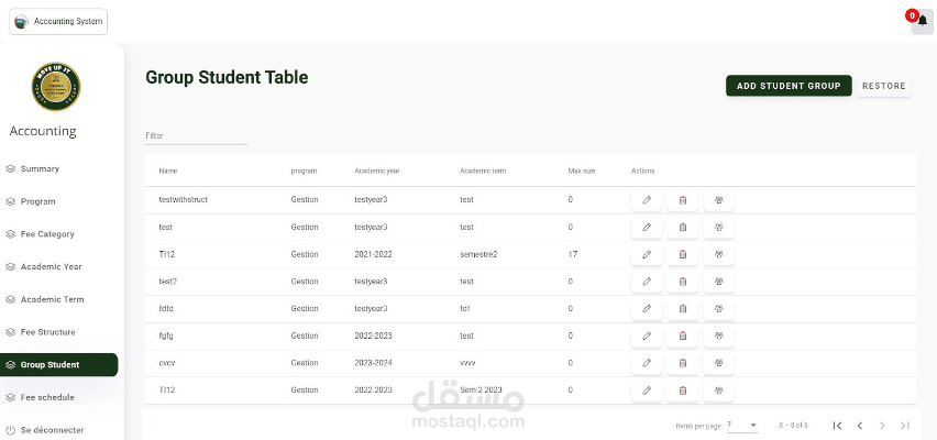 Academic app | مستقل