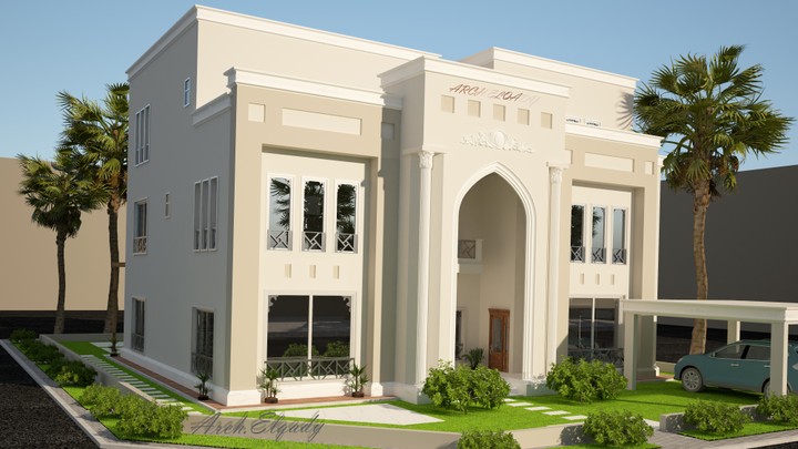 Exterior Design privet villa in muscat Sultanate of Oman