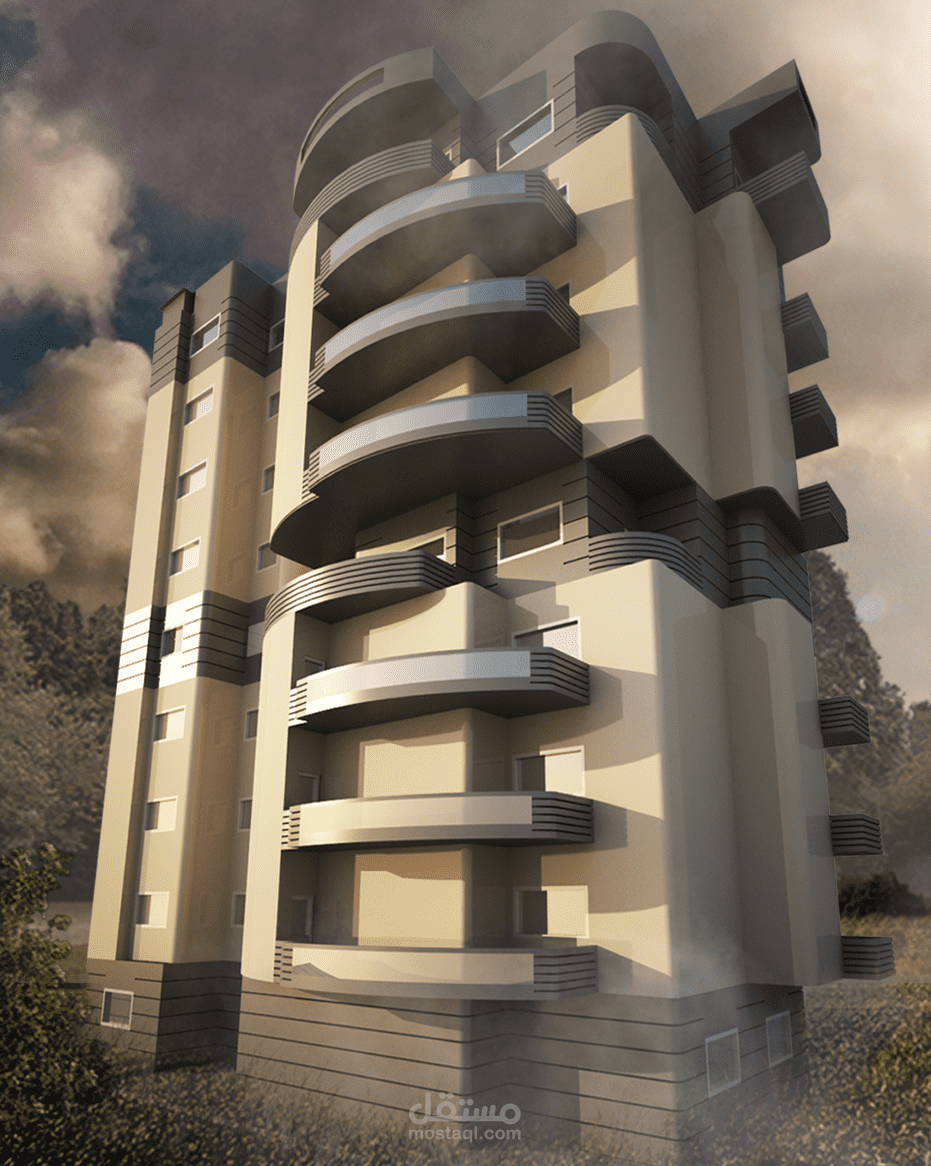 تصميم مبنى سكني