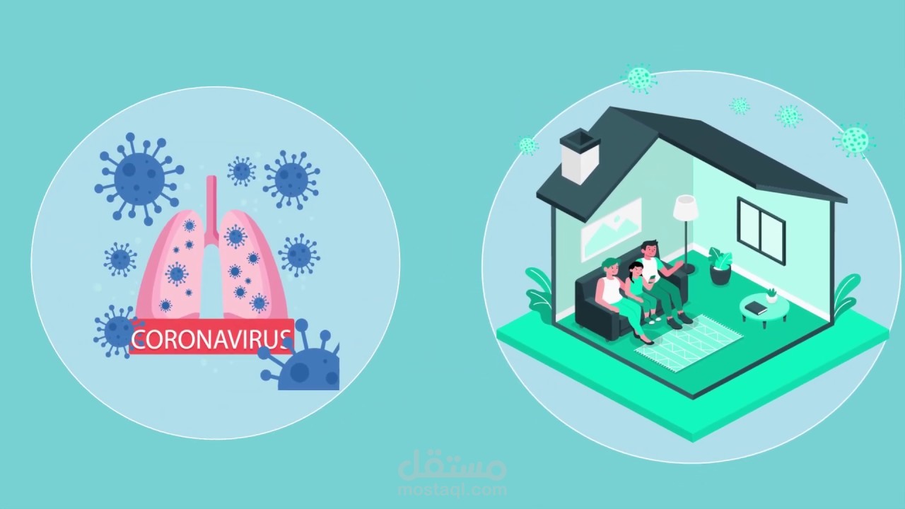 Coronavirus motion graphic موشن جرافيك فيروس كورونا