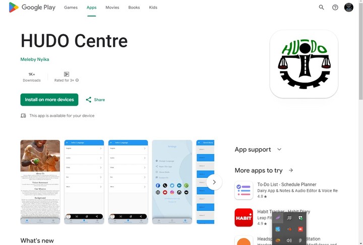 hudo Center app