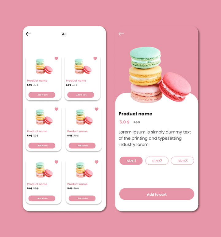 small store UI design - figma