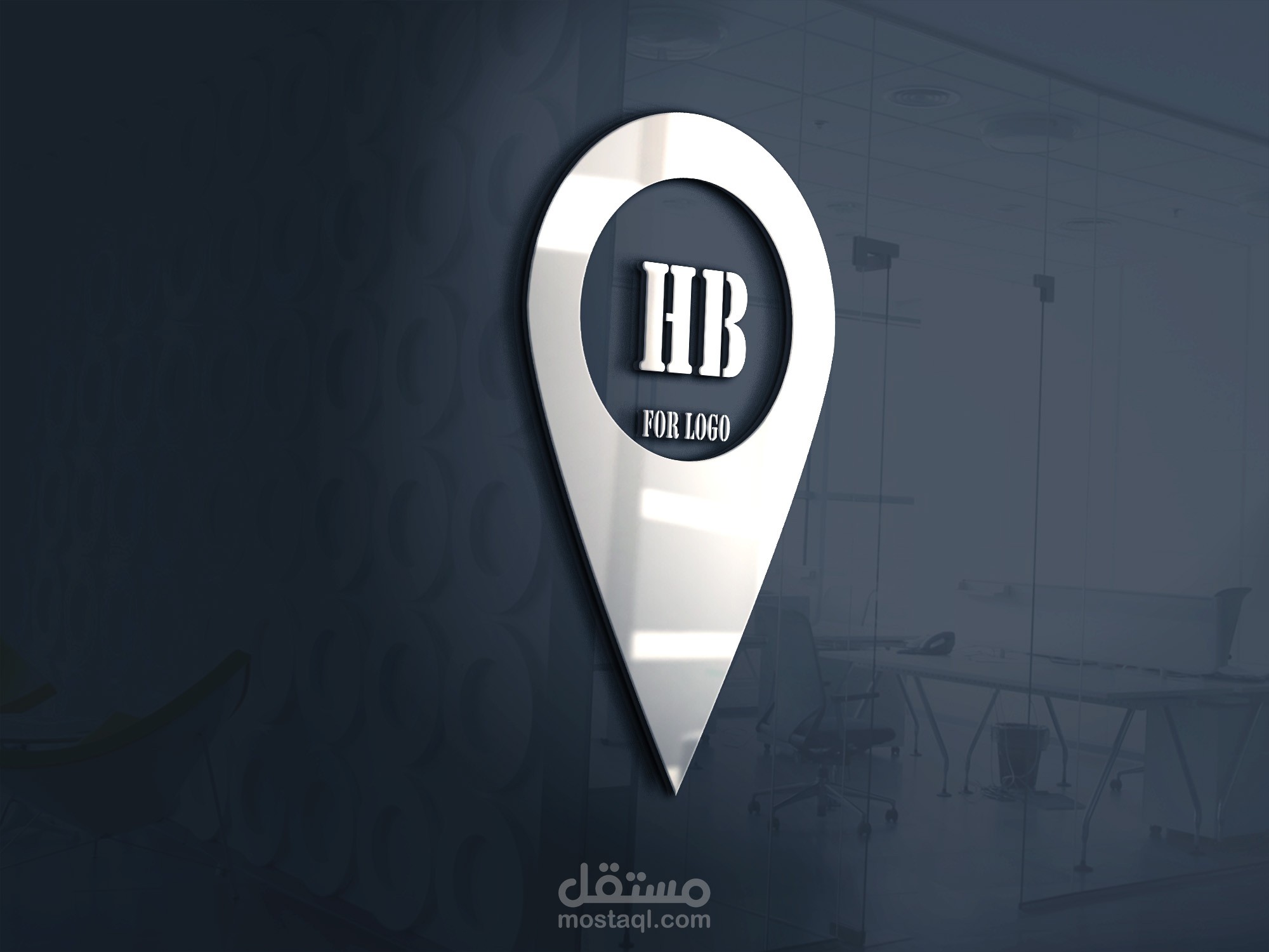 شعار logo من تصميمي معروض على موكب | مستقل