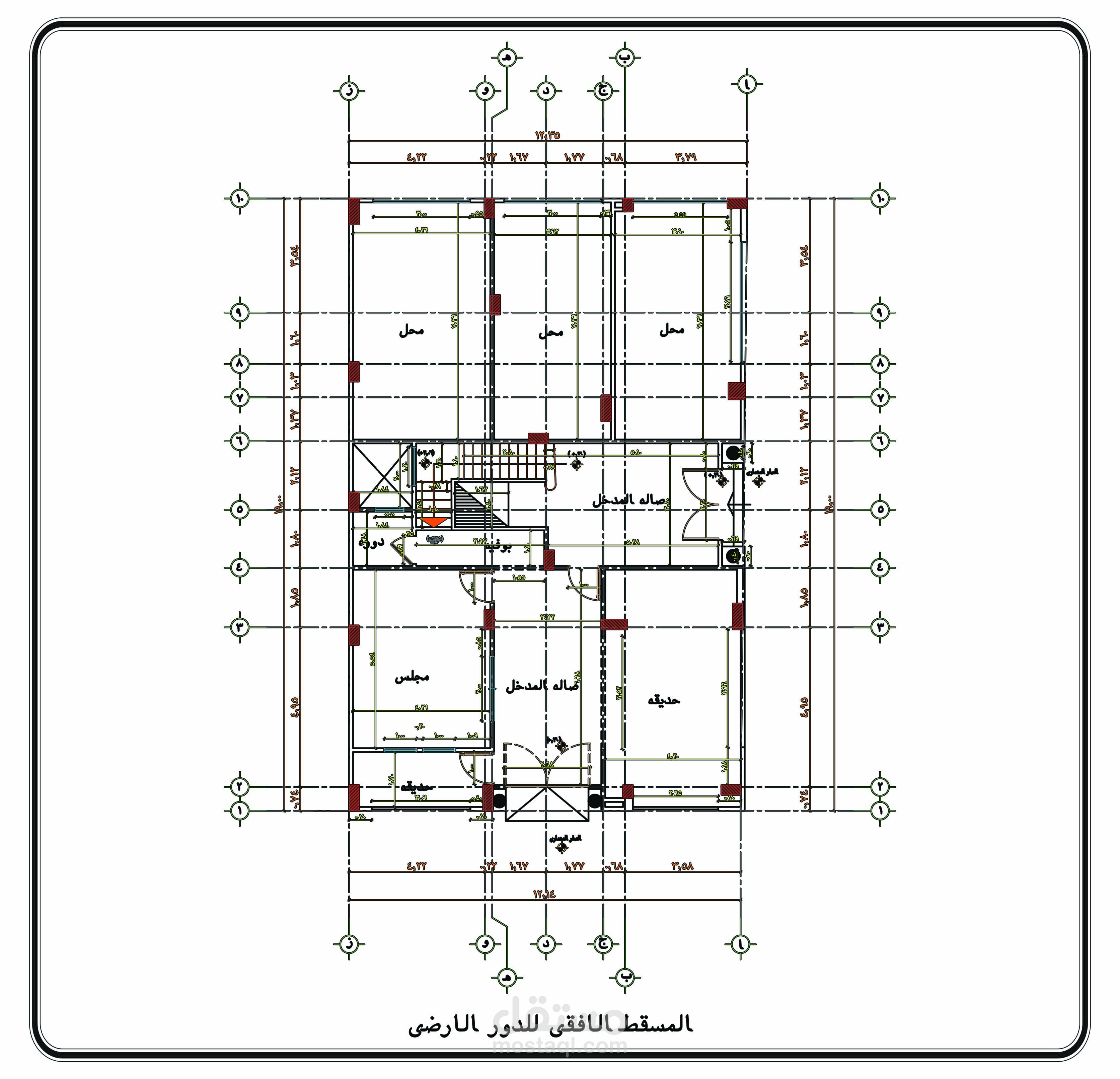 تصميم مبني سكني تجاري