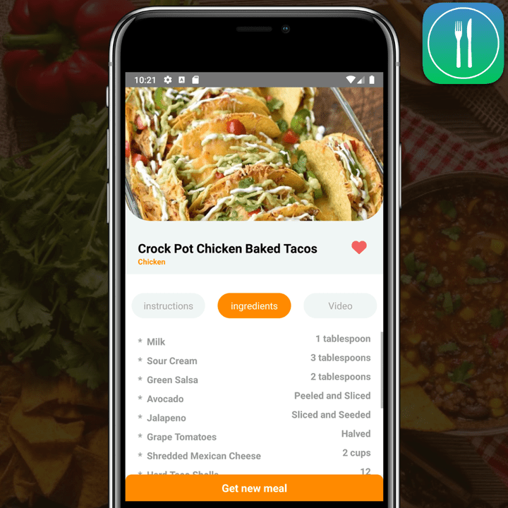 Random Meal Generator Mobile app