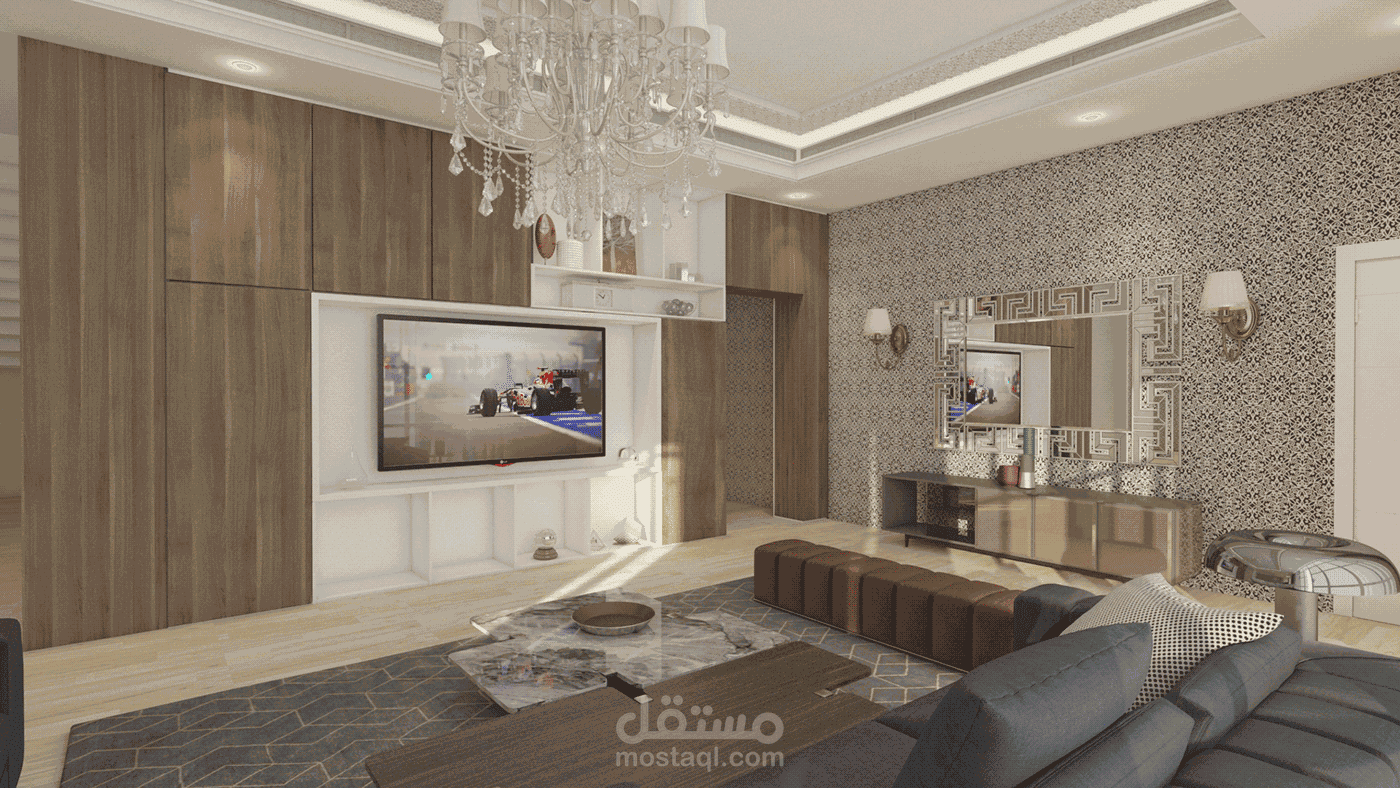 تصميم داخلي لفيلا في الامارات