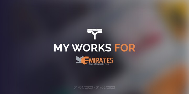 MY WORKS FOR EMIRATES KEYS AND FIAGNOSTIC TOOLS