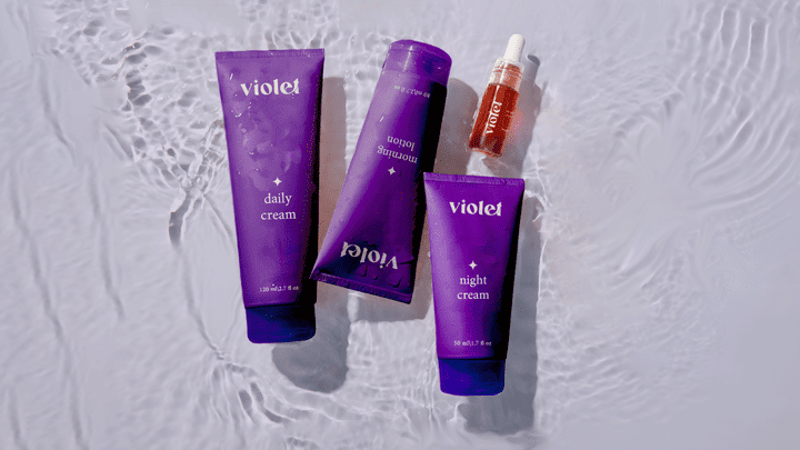 violet logo design and branding