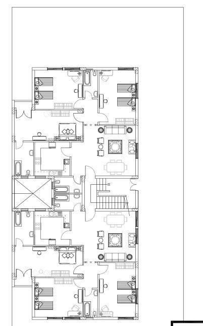 تصميم معمارى (شقتين)