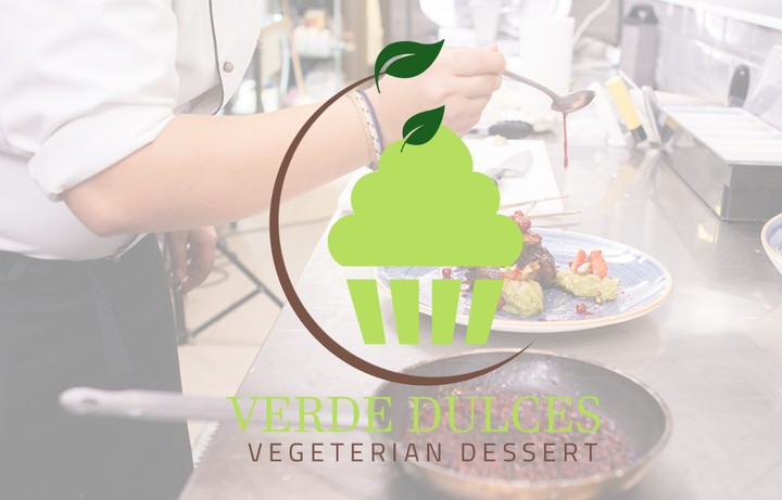 تصميم شعار لمطعم متخصص في الحلويات النباتية