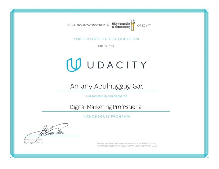 Udacity (DMND) Professional Track