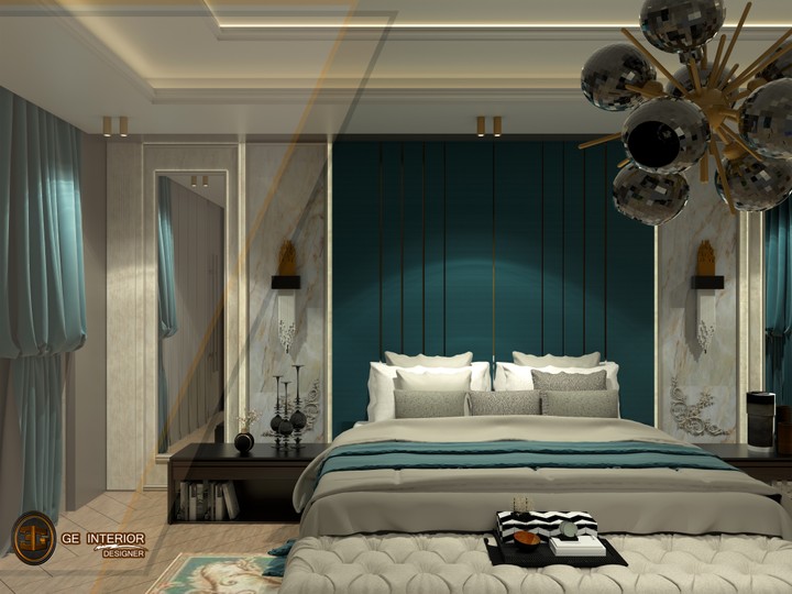 تصميم  غرفة نوم رئيسية (الامارات )